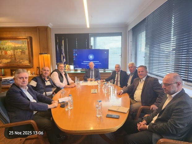 Συνάντηση με ΥπΑΑΤ κ. Κώστα Τσιάρα και ΥφΑΝ κ. Τσαβδαρίδη Λάζαρο στο ΥΠΑΑΤ